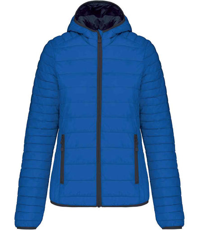 Kariban Ladies Lightweight Hooded Padded Jacket - Light Royal Blue