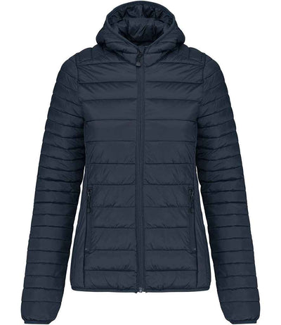 Kariban Ladies Lightweight Hooded Padded Jacket - Navy