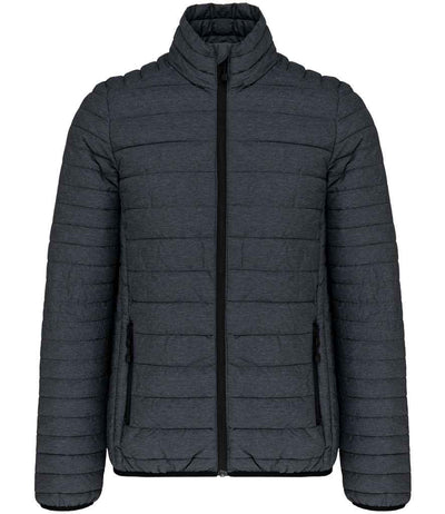 Kariban Lightweight Padded Jacket - Marl Dark Grey