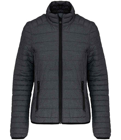 Kariban Ladies Lightweight Padded Jacket - Marl Dark Grey