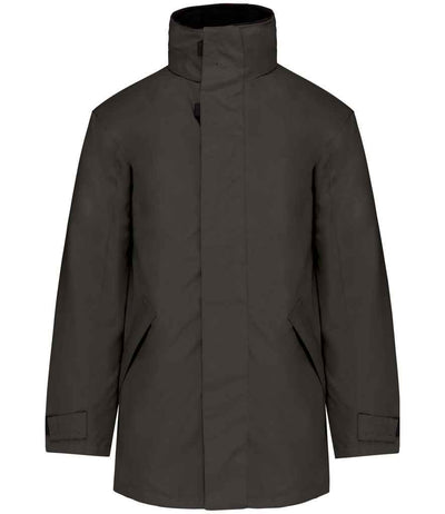 Kariban Parka Jacket - Dark Grey/Black