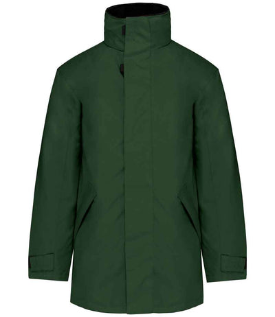 Kariban Parka Jacket - Forest Green/Black