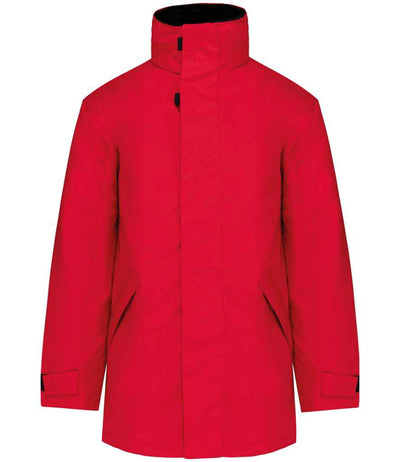Kariban Parka Jacket - Red/Black