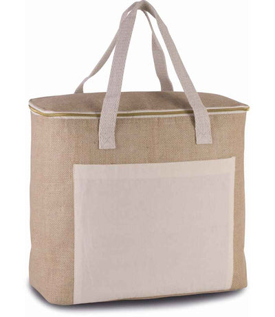 Kimood Large Jute Cool Bag - Natural