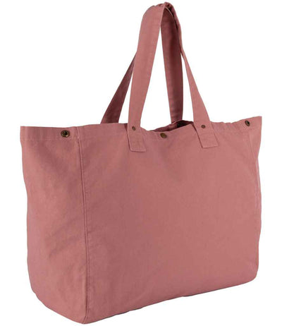 Kimood Faded Cotton Shopper - Washed Pink Ochre