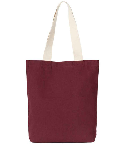 Kimood Recycled Flat-Bottom Shopping Bag - Rosewood/Ecume