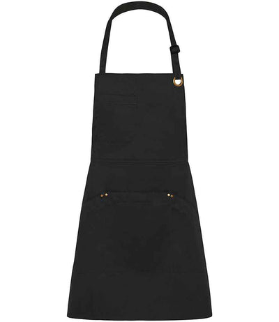 Le Chef Utility Bib Apron - Black