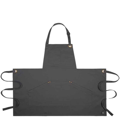 Le Chef Utility Bib Apron - Storm Grey