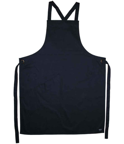 Le Chef Crossover Bib Apron - Black