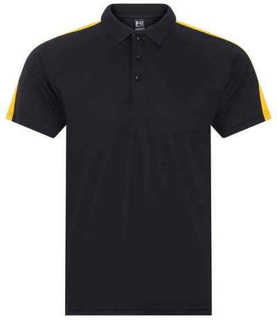Finden + Hales Team Polo Shirt - Black/Gold