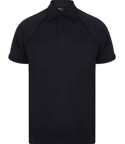 Finden + Hales Performance Piped Polo Shirt - Navy/Navy