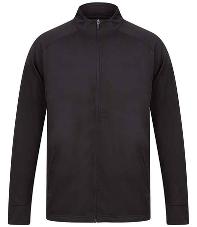 Finden + Hales Knitted Tracksuit Top - Black/Black