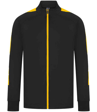 Finden + Hales Knitted Tracksuit Top - Black/Gold