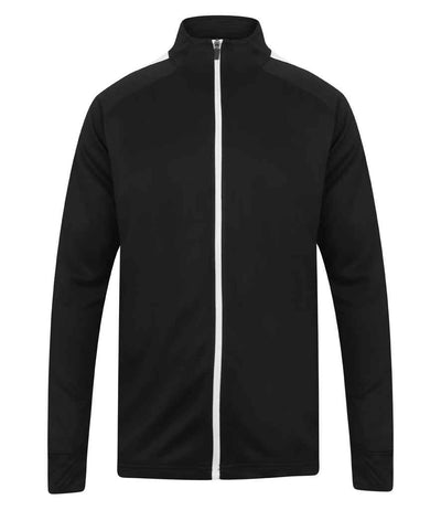 Finden + Hales Knitted Tracksuit Top - Black/White