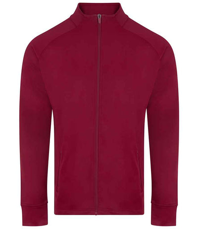 Finden + Hales Knitted Tracksuit Top - Burgundy/Burgundy