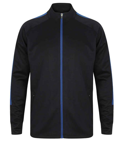 Finden + Hales Knitted Tracksuit Top - Navy/Royal Blue
