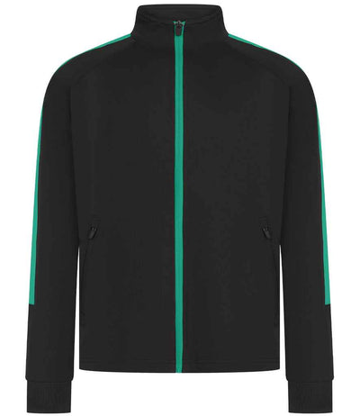 Finden + Hales Kids Knitted Tracksuit Top - Black/Emerald