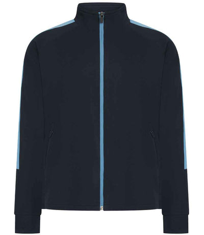 Finden + Hales Kids Knitted Tracksuit Top - Navy/Sky blue