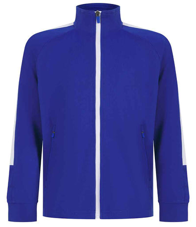 Finden + Hales Kids Knitted Tracksuit Top - Royal Blue/White