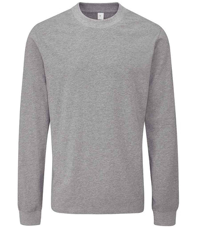 Mantis Unisex Essential Heavy Long Sleeve T-Shirt - Heather Marl