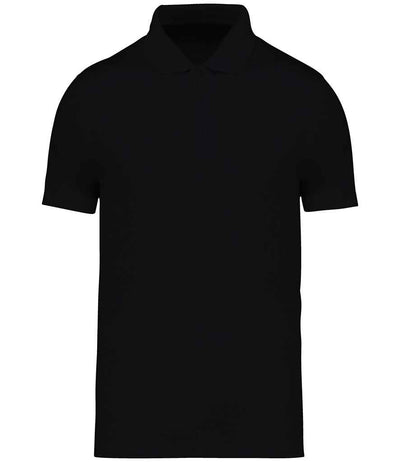 Native Spirit Jersey Polo Shirt - Black