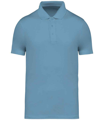 Native Spirit Jersey Polo Shirt - Sea Water