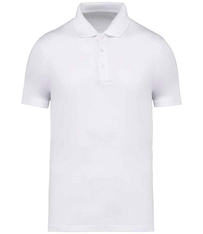 Native Spirit Jersey Polo Shirt - White