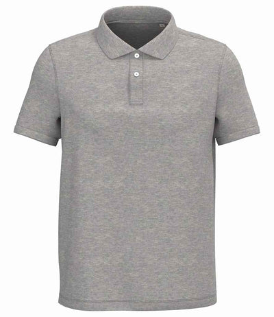 Native Spirit Piqué Polo Shirt - Moon Grey Heather