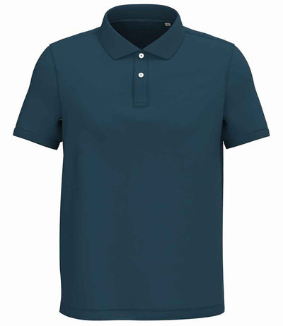Native Spirit Piqué Polo Shirt - Peacock Blue
