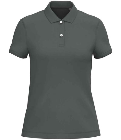 Native Spirit Ladies Piqué Polo Shirt - Iron Grey