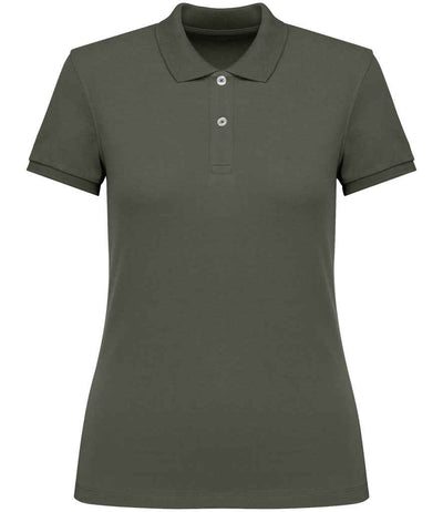 Native Spirit Ladies Piqué Polo Shirt - Organic Khaki