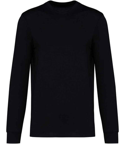 Native Spirit Unisex Crew Neck Long Sleeve T-Shirt - Black