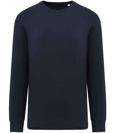 Native Spirit Unisex Crew Neck Long Sleeve T-Shirt - Navy