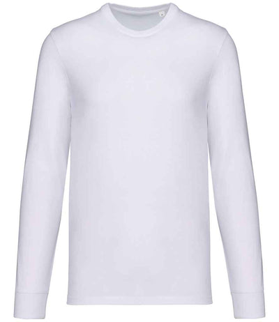 Native Spirit Unisex Crew Neck Long Sleeve T-Shirt - White