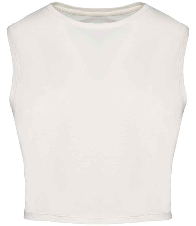 Native Spirit Ladies Cropped Tank Top - Washed Ivory
