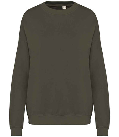 Native Spirit Unisex Terry 280 Oversized Sweatshirt - Washed Organic Khaki