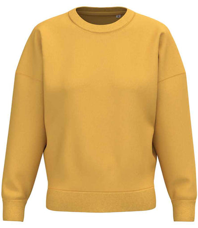 Native Spirit Ladies Crew Neck Sweatshirt - Sun Yellow