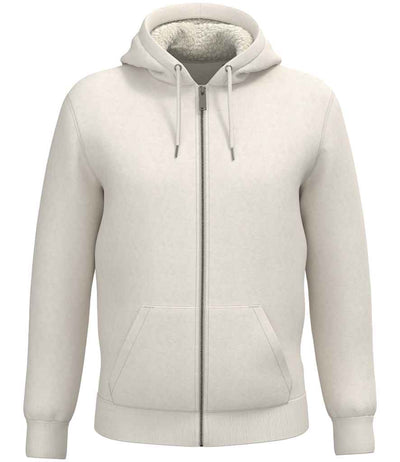 Native Spirit Unisex Sherpa lined Full Zip Sweatshirt - Ivory