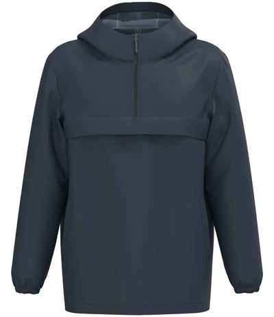 Native Spirit Unisex Waterproof 1/4 Zip Windbreaker - Navy