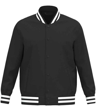 Native Spirit Unisex Varsity Padded Jacket - Black