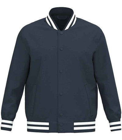 Native Spirit Unisex Varsity Padded Jacket - Navy