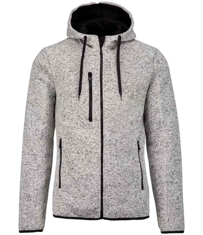 Proact Heather Hooded Jacket - Light Grey Melange