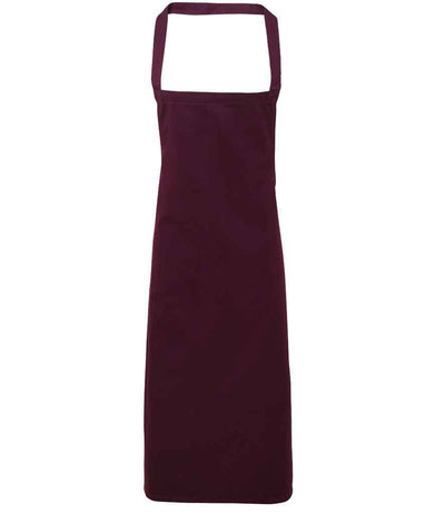 Premier Organic Cotton Bib Apron - Aubergine