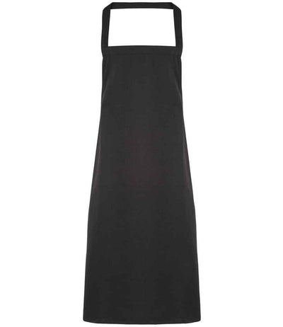 Premier Organic Cotton Bib Apron - Black