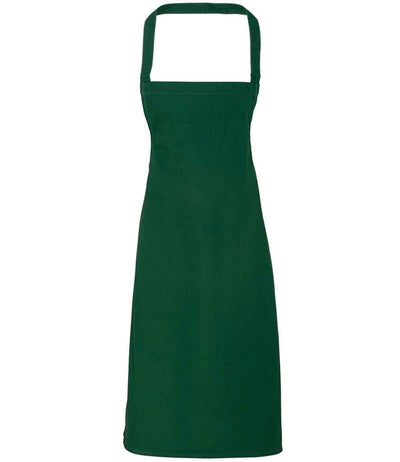 Premier Organic Cotton Bib Apron - Bottle Green