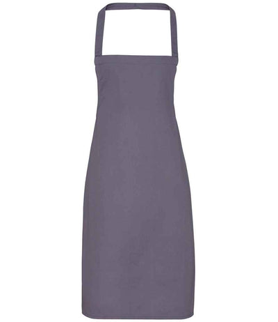 Premier Organic Cotton Bib Apron - Dark Grey