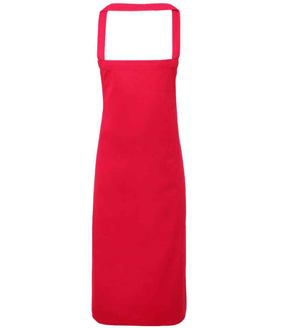 Premier Organic Cotton Bib Apron - Hot Pink