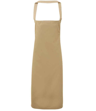 Premier Organic Cotton Bib Apron - Khaki