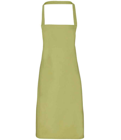 Premier Organic Cotton Bib Apron - Lime Green