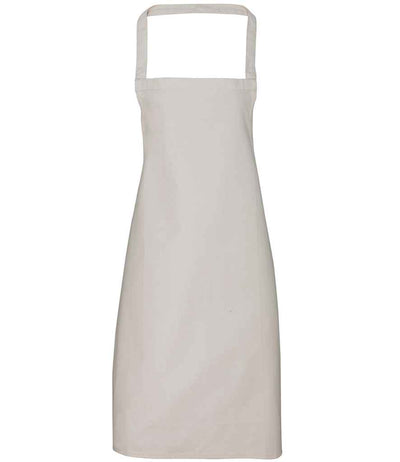 Premier Organic Cotton Bib Apron - Natural